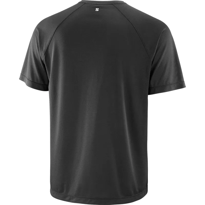 Salomon Shakeout Core Graphic Men's Short Sleeve T-shirt in Deep Black-3