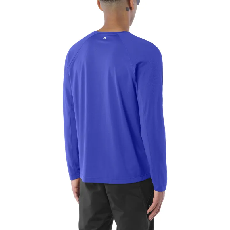 Salomon SHAKEout Core Long Sleeve Men's T-shirt in Clematis Blue-2