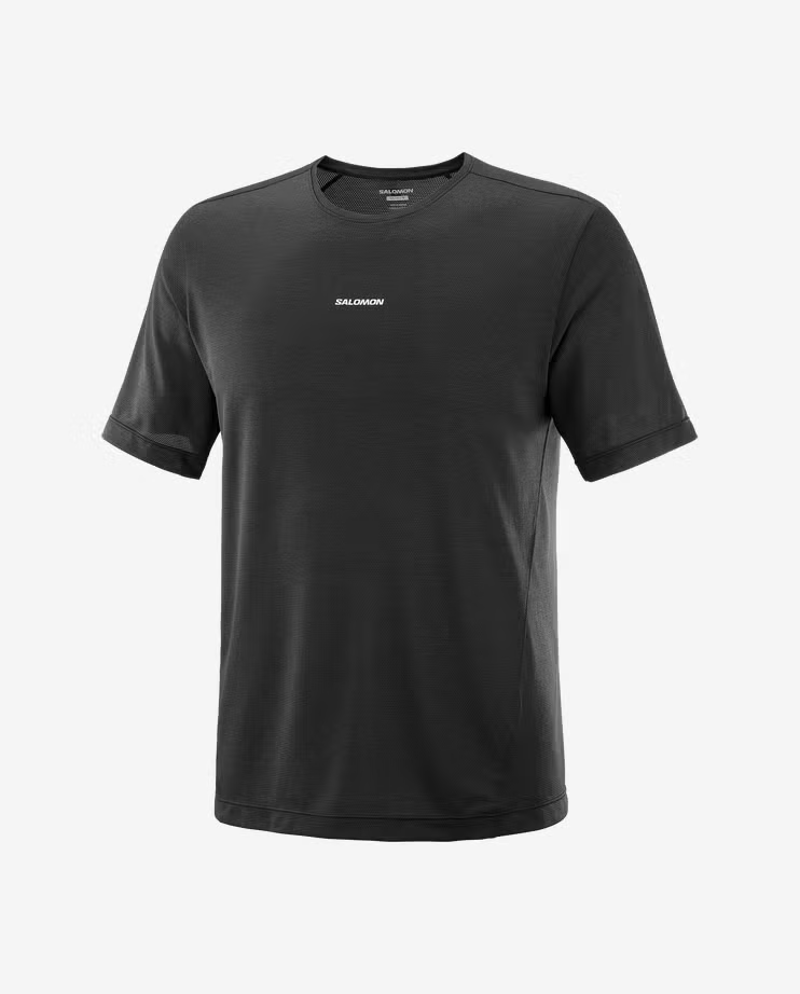 Salomon Shakeout Core Men's Short Sleeve T-shirt in Deep Black-1