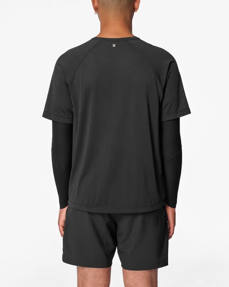 Salomon Shakeout Core Men's Short Sleeve T-shirt in Deep Black-2