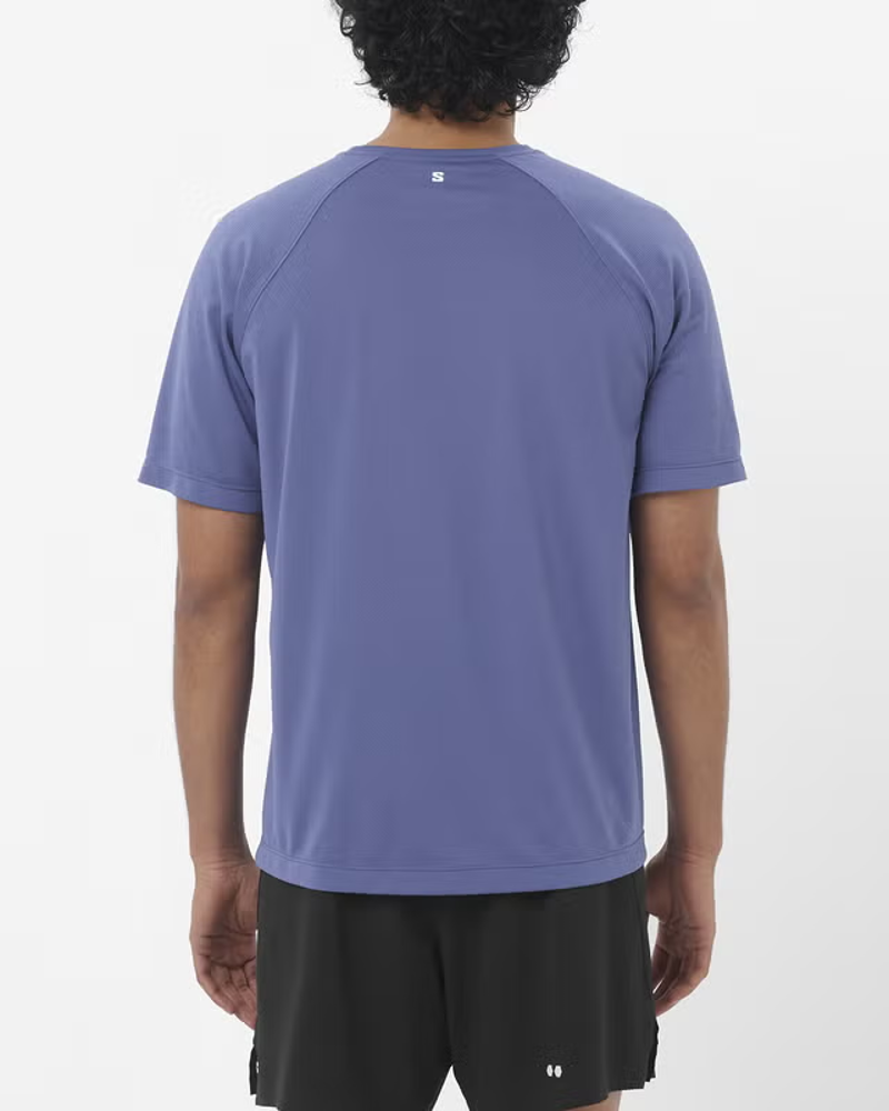 Salomon Shakeout Core Men's Short Sleeve T-shirt in Marlin-2