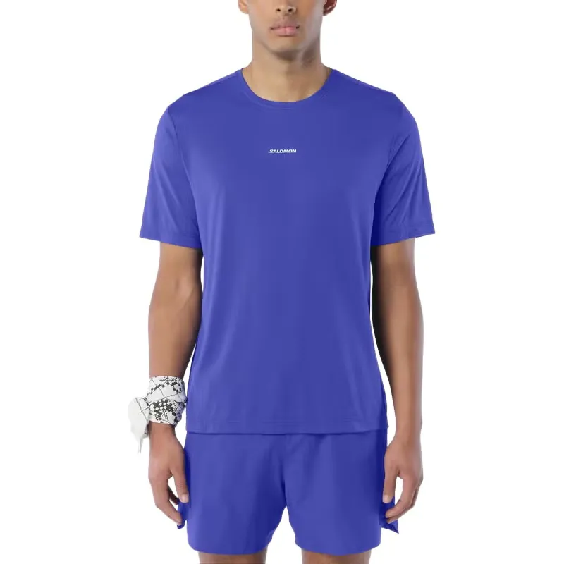 Salomon SHAKEout Core Short Sleeve Men's T-shirt in Clematis Blue