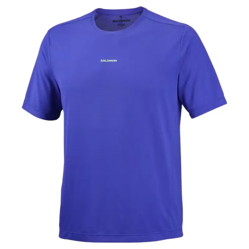 Salomon SHAKEout Core Short Sleeve Men's T-shirt in Clematis Blue-3
