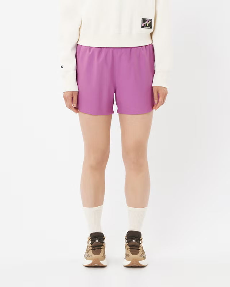 Salomon Shakeout Core 4inch Women's Running Short in Iris Orchid