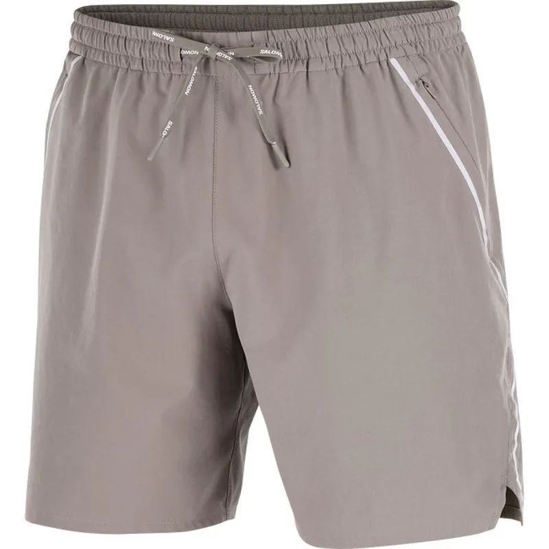 Salomon Shakeout Core Stellar 7inch/No Liner Men's Running Shorts in Iron-4