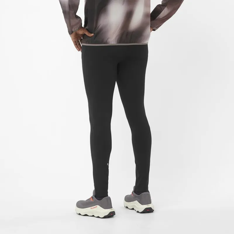 Salomon Shakeout Core Men's Running Tights in Deep Black-3