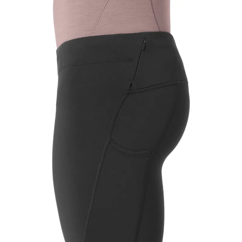 Salomon Shakeout Core Warm Women's Running Tights in Deep Black-4