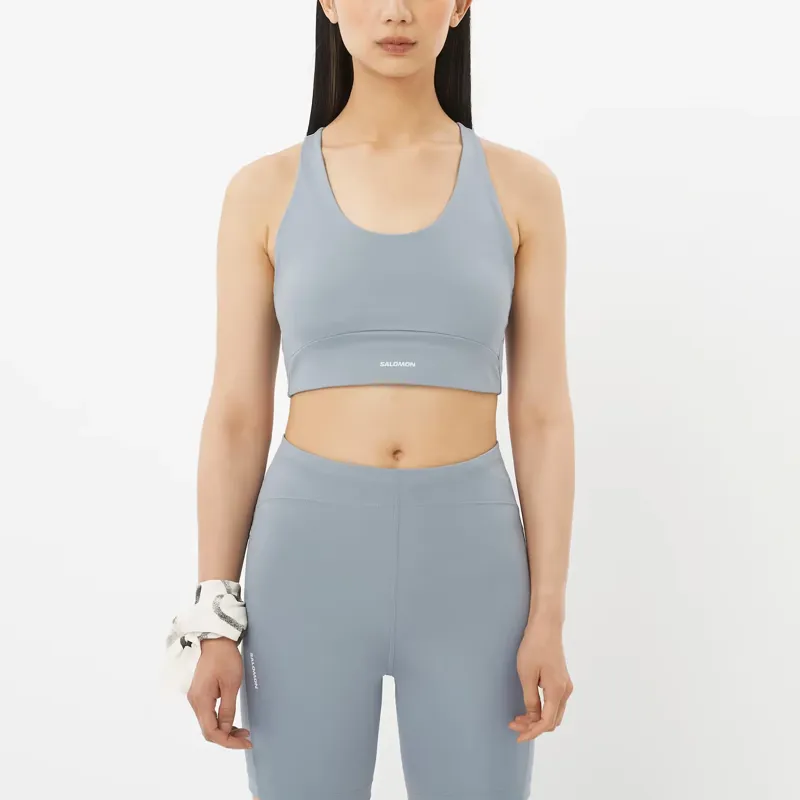 Salomon Shakeout Core Women's Sports Bra in Trade Winds