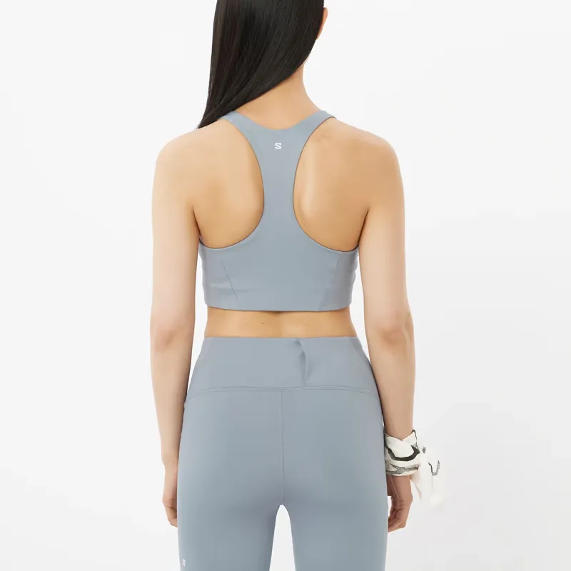 Salomon Shakeout Core Women's Sports Bra in Trade Winds-2