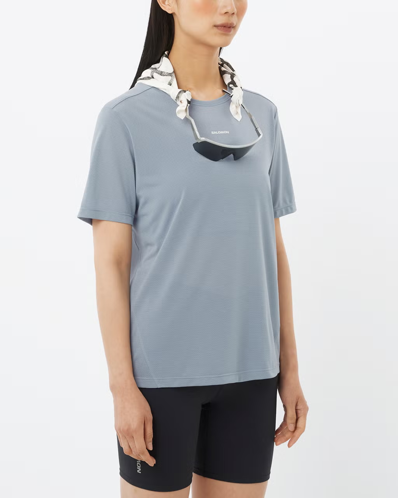 Salomon Shakeout Core Short Sleeve Women's T-shirt in Trade Winds