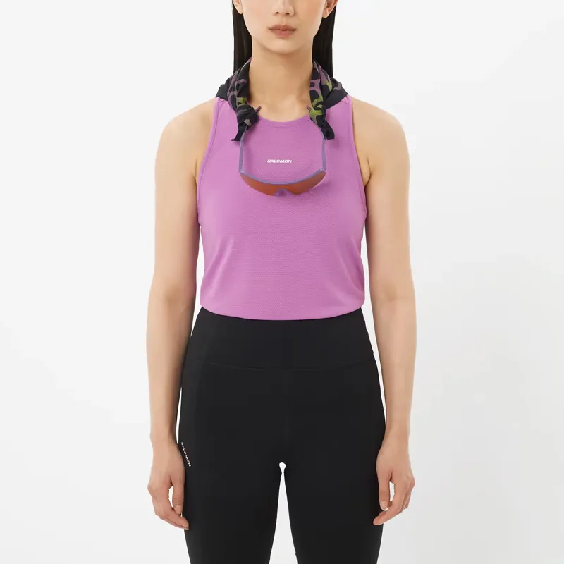 Salomon Shakeout Core Women's Tank Top in Iris Orchid