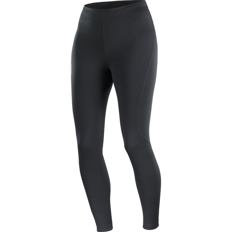 Salomon SHAKEout Core 28inch Womens Running Tights in Deep Black