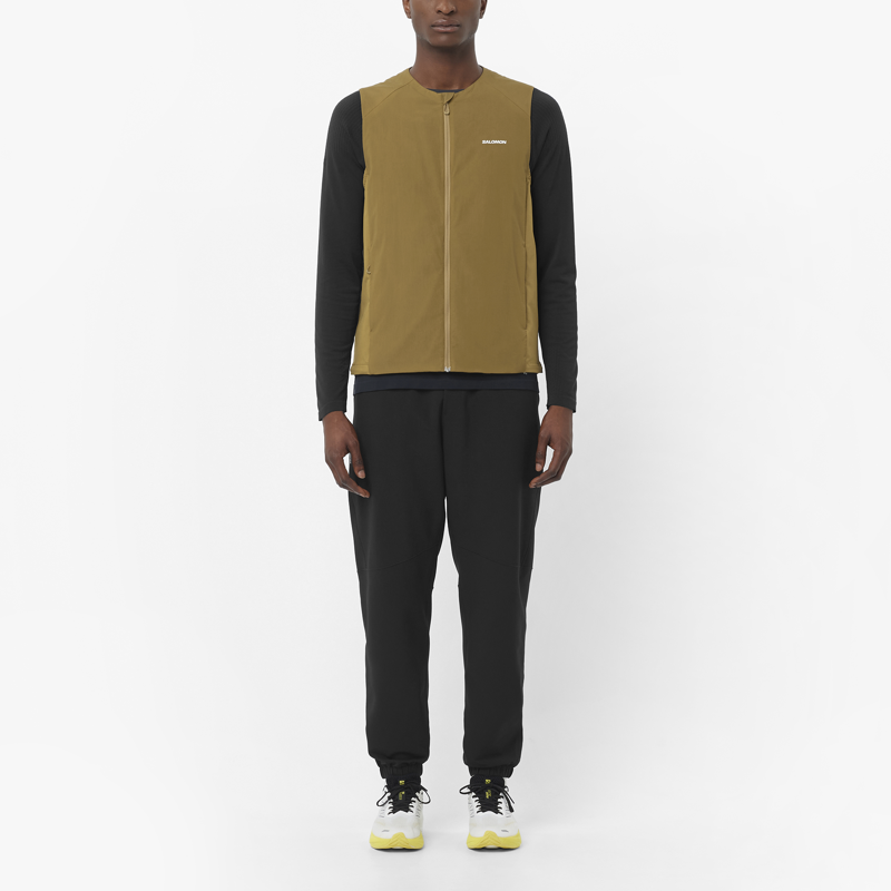 Salomon Shakeout Hexaflow Men's Running Pants in Deep Black-2