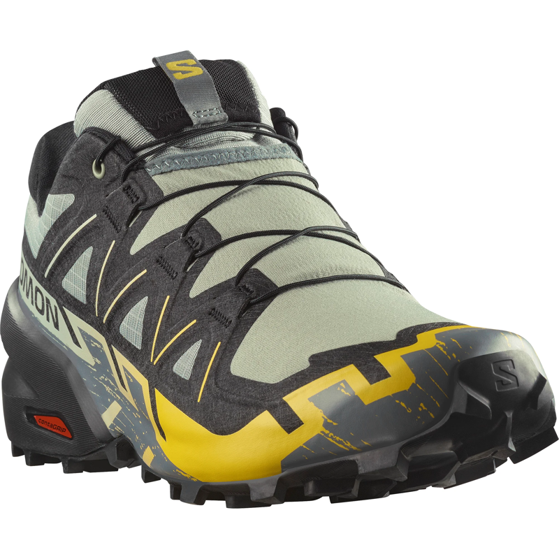 Salomon Speedcross 6 Men's Trail Running Shoes in Wrought Iron/Black-4
