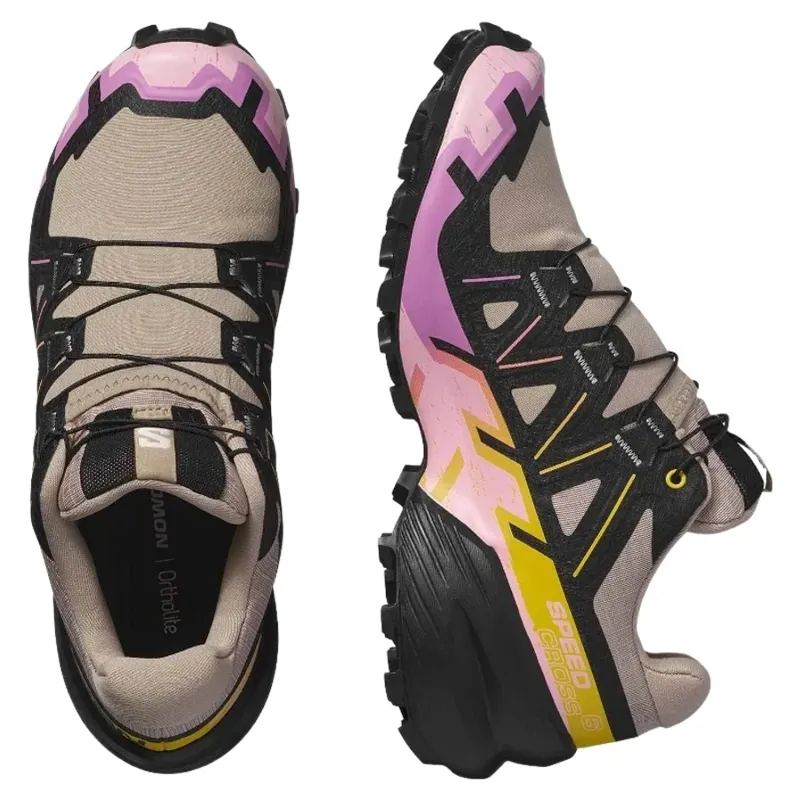Salomon Speedcross 6 Women's Trail Running Shoe in Etheria/Black/Cyclamen -1