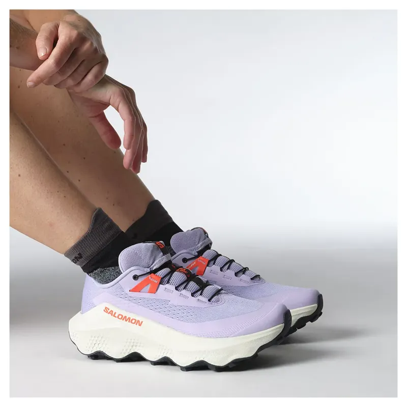 Salomon Ultra Glide 3 Women's Trail Running Shoe in Cosmic Sky/Icicle/Neon Flame-6