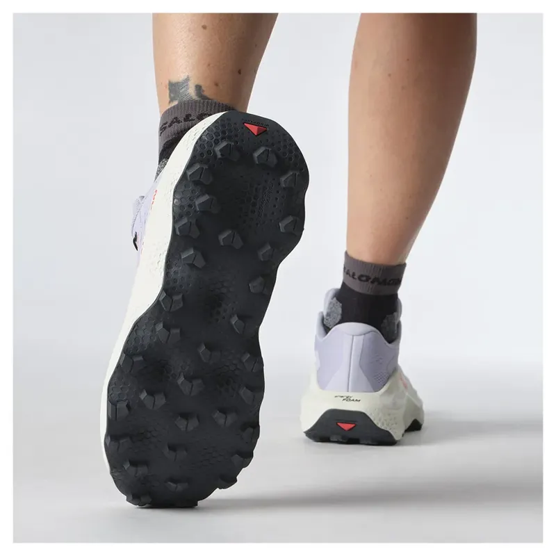 Salomon Ultra Glide 3 Women's Trail Running Shoe in Cosmic Sky/Icicle/Neon Flame-7