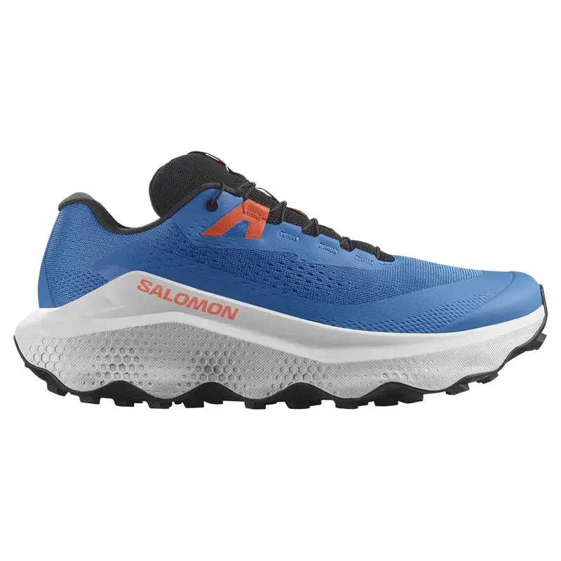 Salomon Ultra Glide 3 Men's Trail Running Shoe in French Blue/Lunar Rock/Cherry Tomato