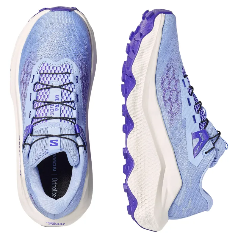 Salomon Ultra Glide 4 Women's Trail Running Shoes in Brunnera Blue/Vanilla Ice/Deep Blue-2
