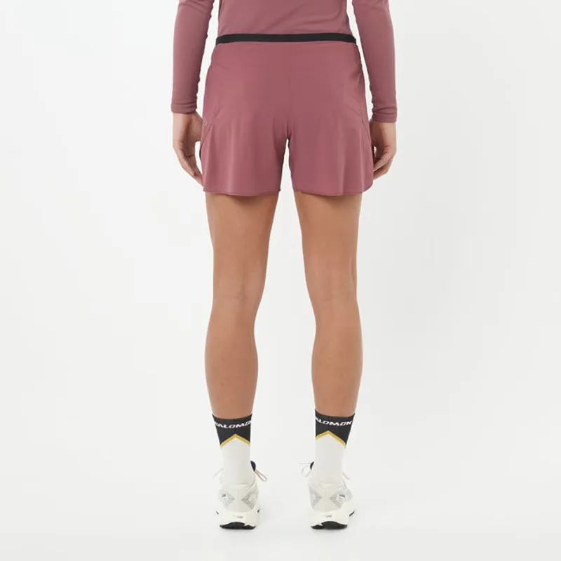 Salomon Sense Aero 5inch Women's Running Short in Nocturne/Cyclamen-1
