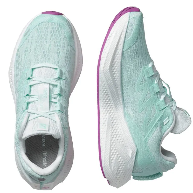 Salomon Aero Glide 3 Women's Road Running Shoe in Bay/White/Willowherb-3