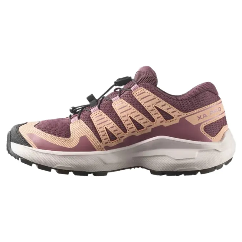 Salomon XA PRO Junior Trail Running Shoe Huckleberry Lilac Ash Almond Cream-3