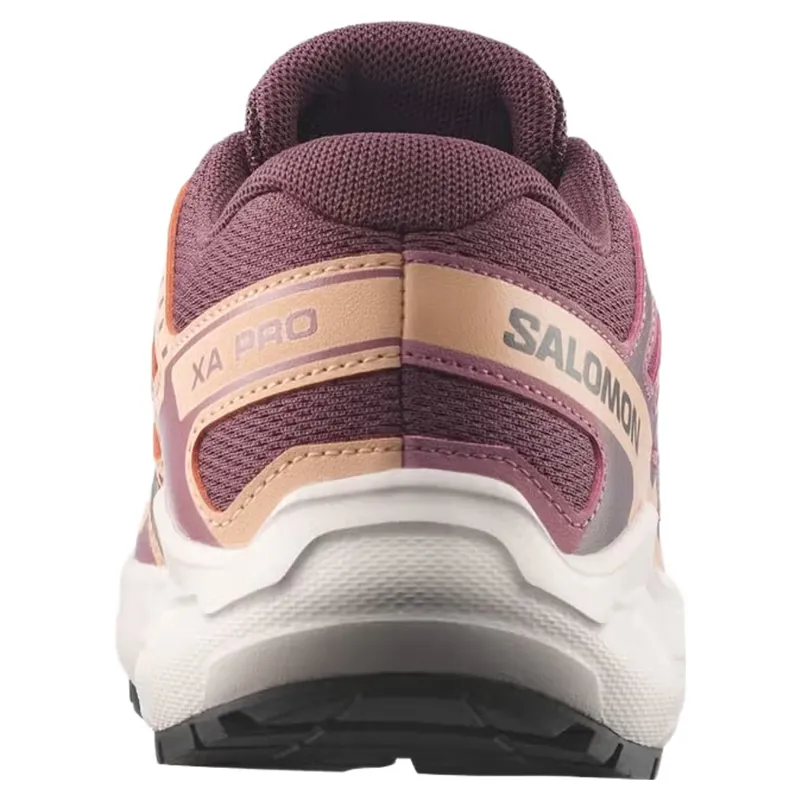 Salomon XA PRO Junior Trail Running Shoe Huckleberry Lilac Ash Almond Cream-2