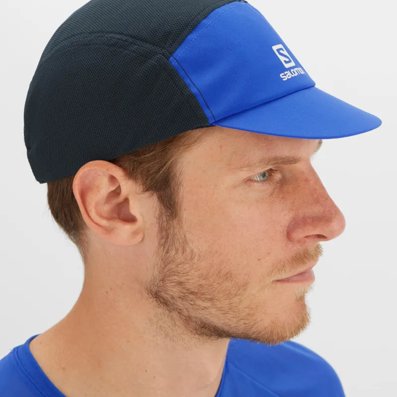 Salomon Air Logo Cap in Nautical Blue/Black-1