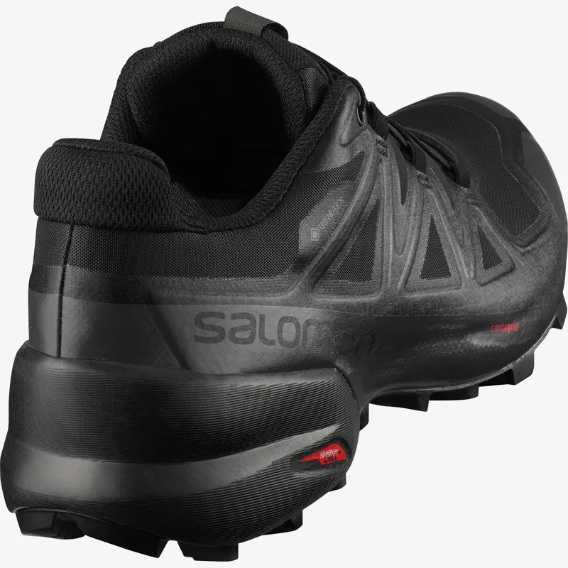 Salomon Speedcross 5 GTX Men's Trail Running Shoe in Black/Black/Phanto-7