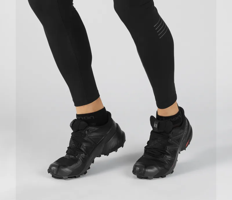 Salomon Speedcross 5 GTX Men's Trail Running Shoe in Black/Black/Phanto-5