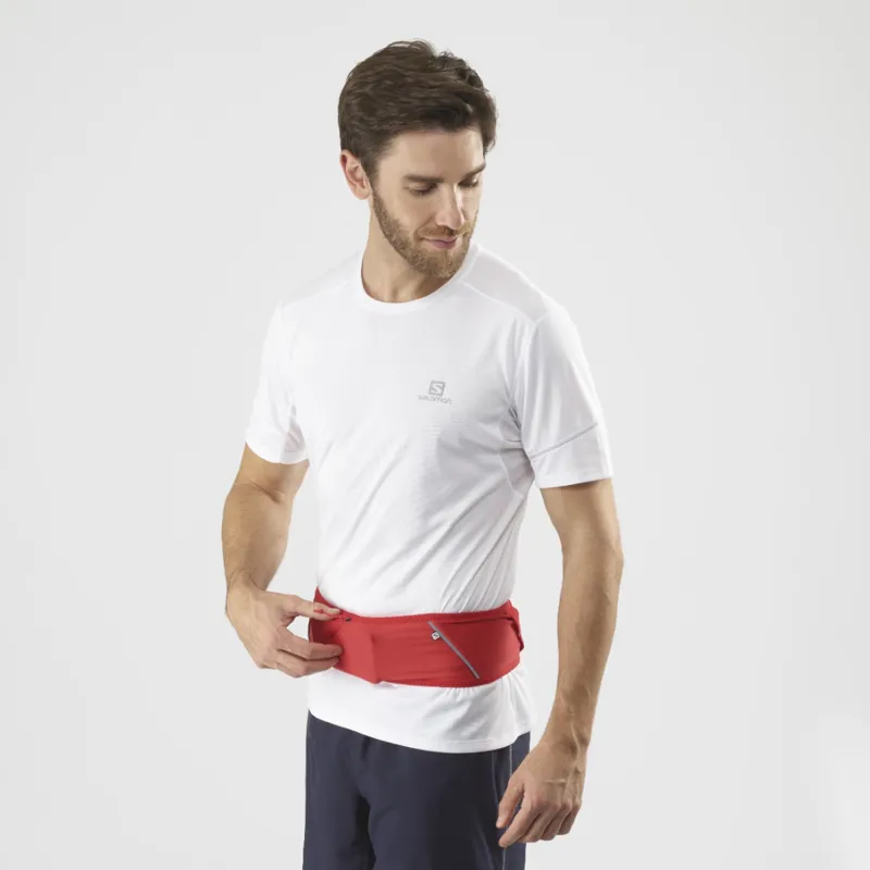 Salomon Pulse Belt Unisex Waist Belt in Goji Berry-1