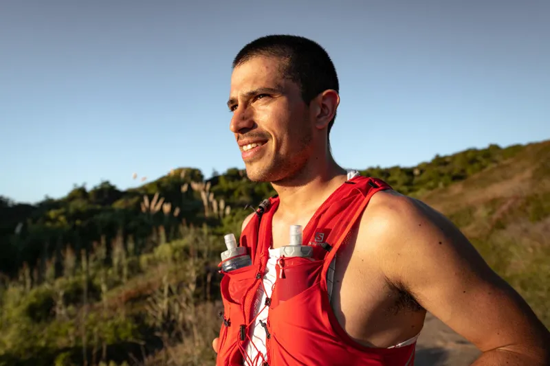 Salomon Sense Pro 10 Unisex Running Vest in Goji Berry/Black-7