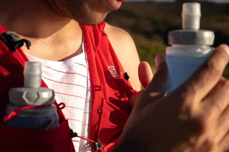 Salomon Sense Pro 10 Unisex Running Vest in Goji Berry/Black-5