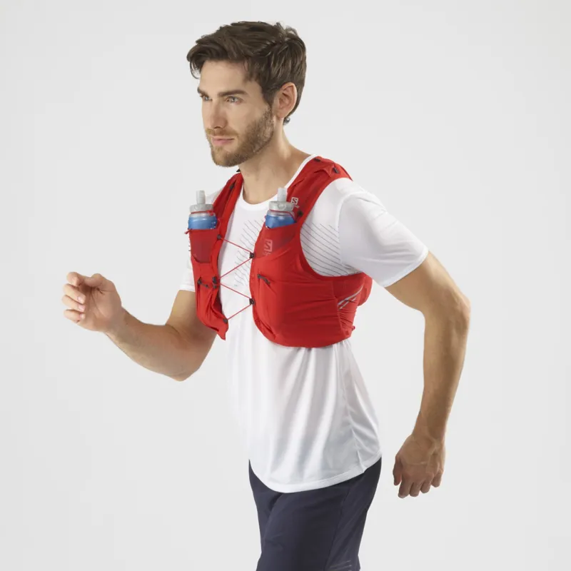 Salomon Sense Pro 10 Unisex Running Vest in Goji Berry/Black-1