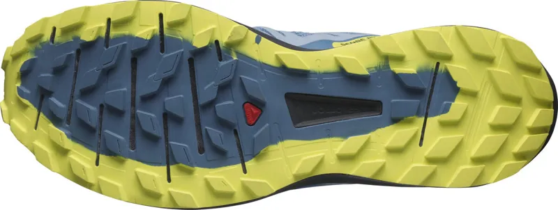 Salomon Sense Ride 4 Men's Trail Running Shoe in Copen Blue/Black/Ev-1