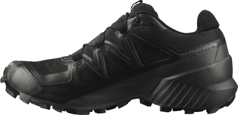 Salomon Speedcross 5 GTX Men's Trail Running Shoe in Black/Black/Phanto-3