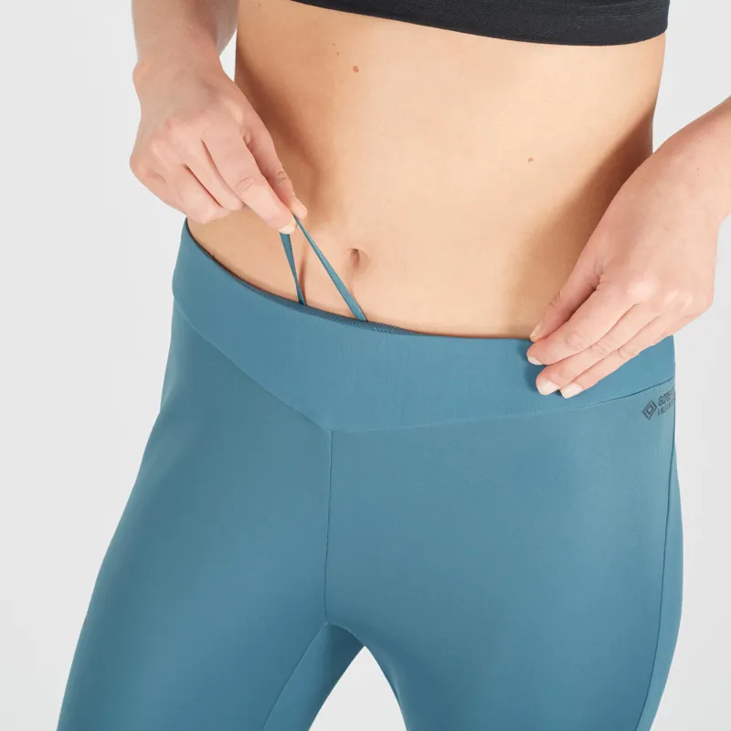 Salomon GTX Infinium Windstopper Women's Softshell Tights in MallardBl-4