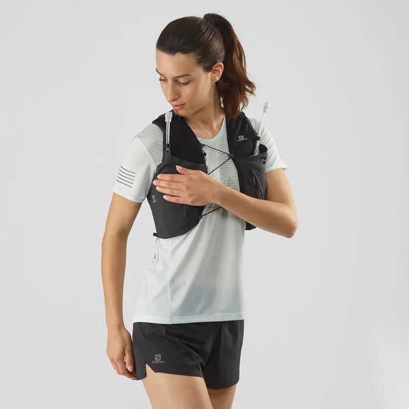 Salomon Sense Pro 10 Women's Running Vest in Black/Ebony-1
