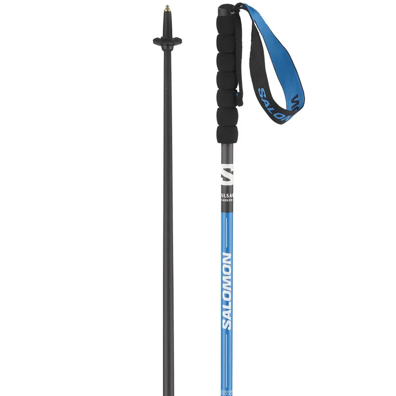 Salomon Pulsar Carbon Running Poles in Blue-1