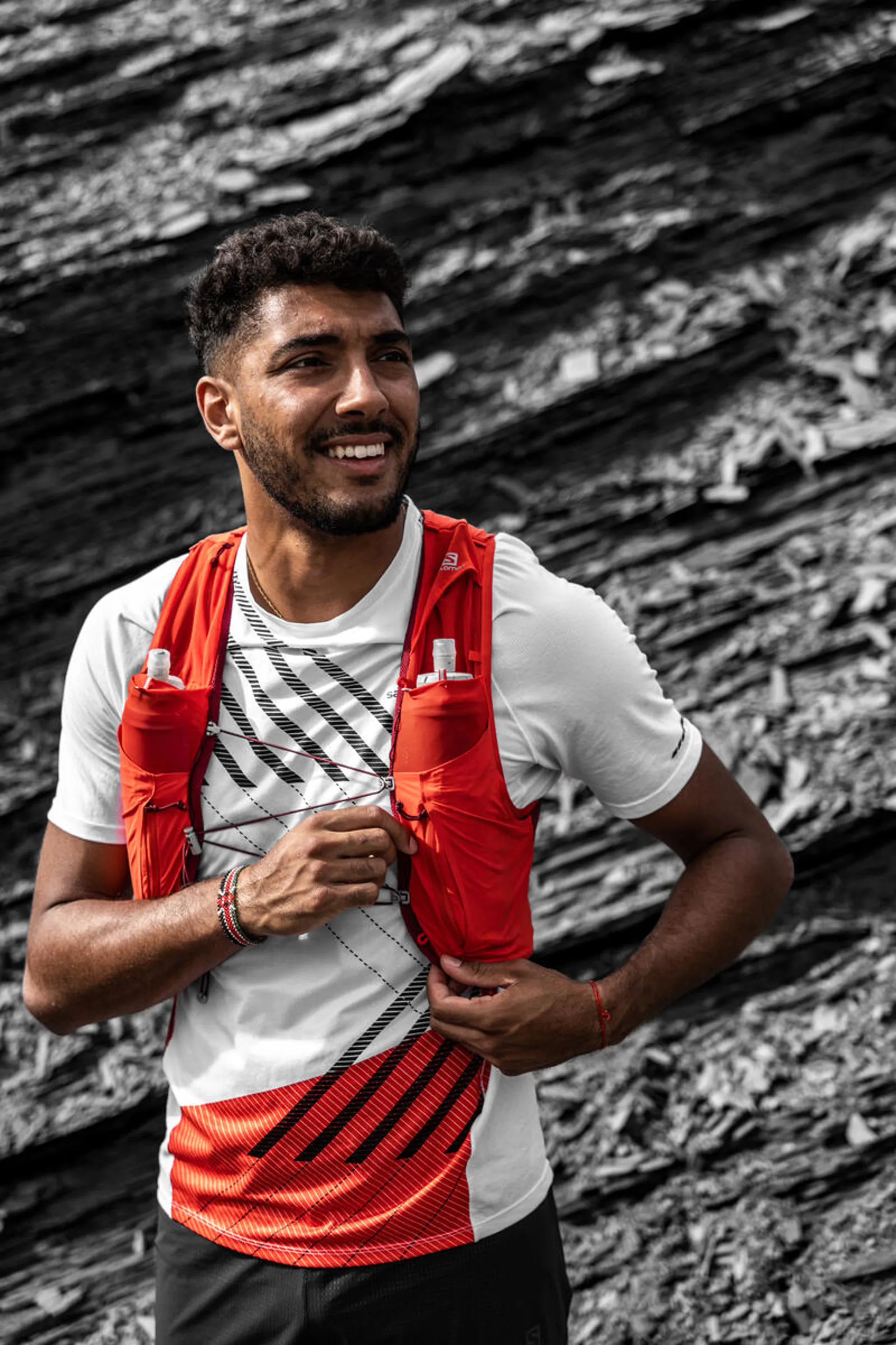 Salomon Sense Pro 10 Unisex Running Vest in Fiery Red Ebony Cabernet