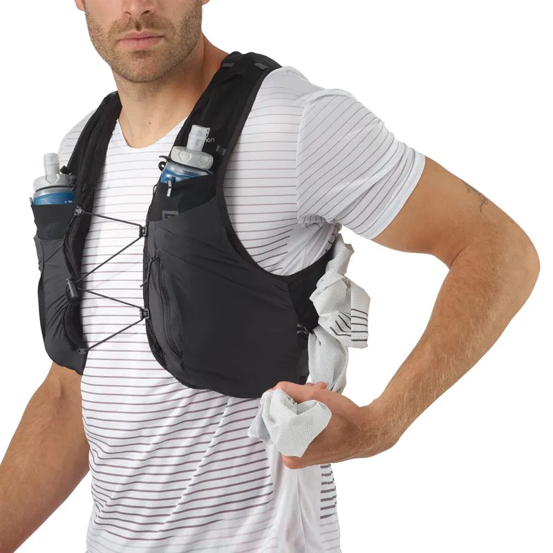 Salomon Sense Pro 5 Unisex Running Vest in Black/Ebony-3