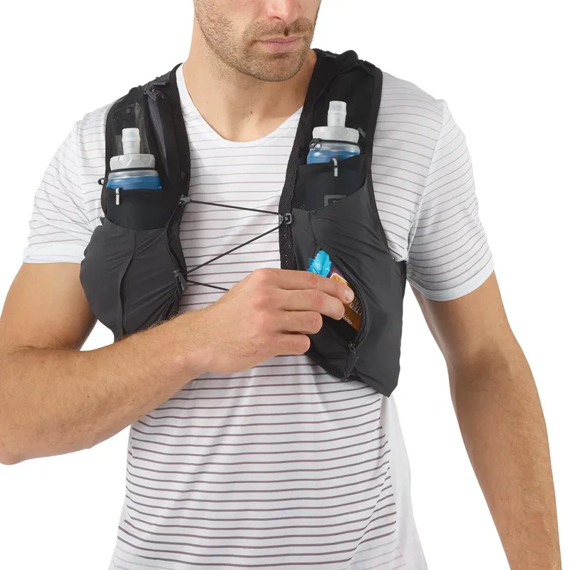 Salomon Sense Pro 5 Unisex Running Vest in Black/Ebony-4