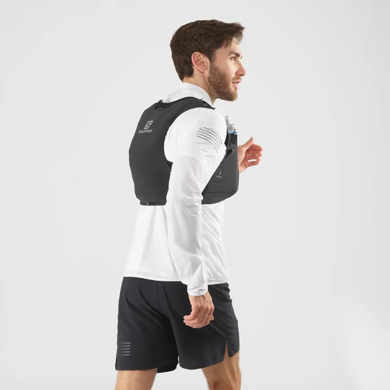Salomon Sense Pro 5 Unisex Running Vest in Black/Ebony-9