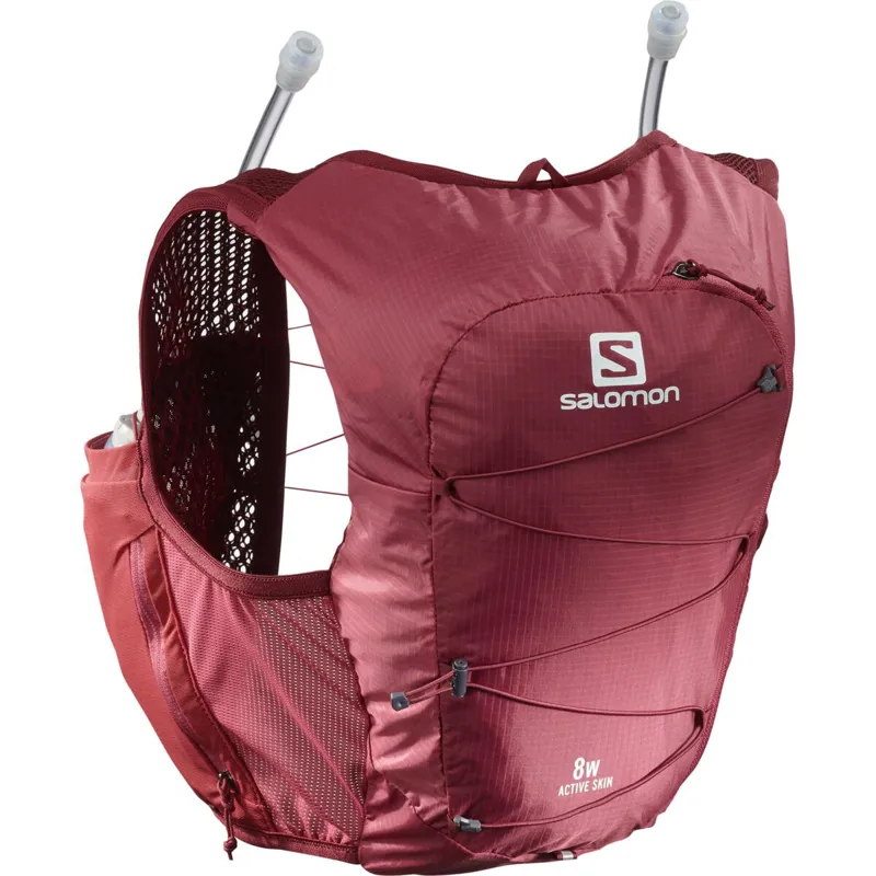 Salomon Active Skin 8 Women's Running Pack in Earth Red/Cabernet