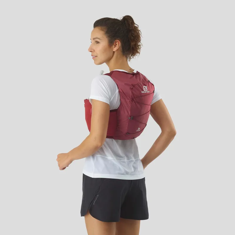 Salomon Active Skin 8 Women's Running Pack in Earth Red/Cabernet-1