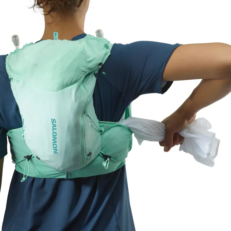 Salomon ADV Skin 12 Women's Running Pack in Beach Glass/Ebony/Pool Blue-3