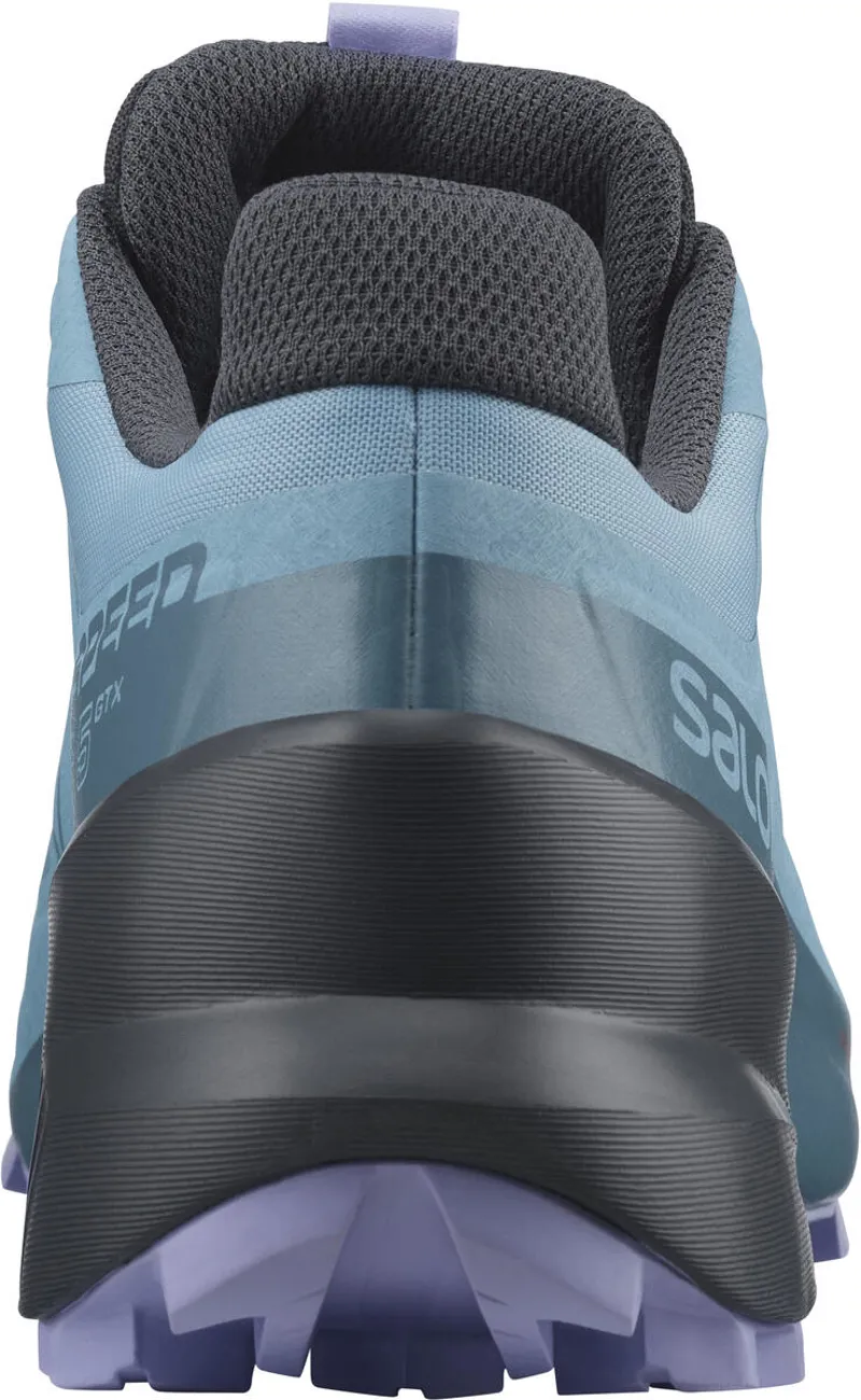 Salomon Speedcross 5 GTX Women's Trail Running Shoe in Delphinium Blue/Mallard Blue/Lavender-4