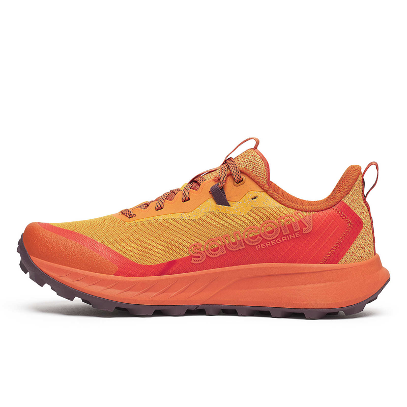 Saucony Peregrine 15 Men's Trail Running Shoe in Autumn/Amber-3