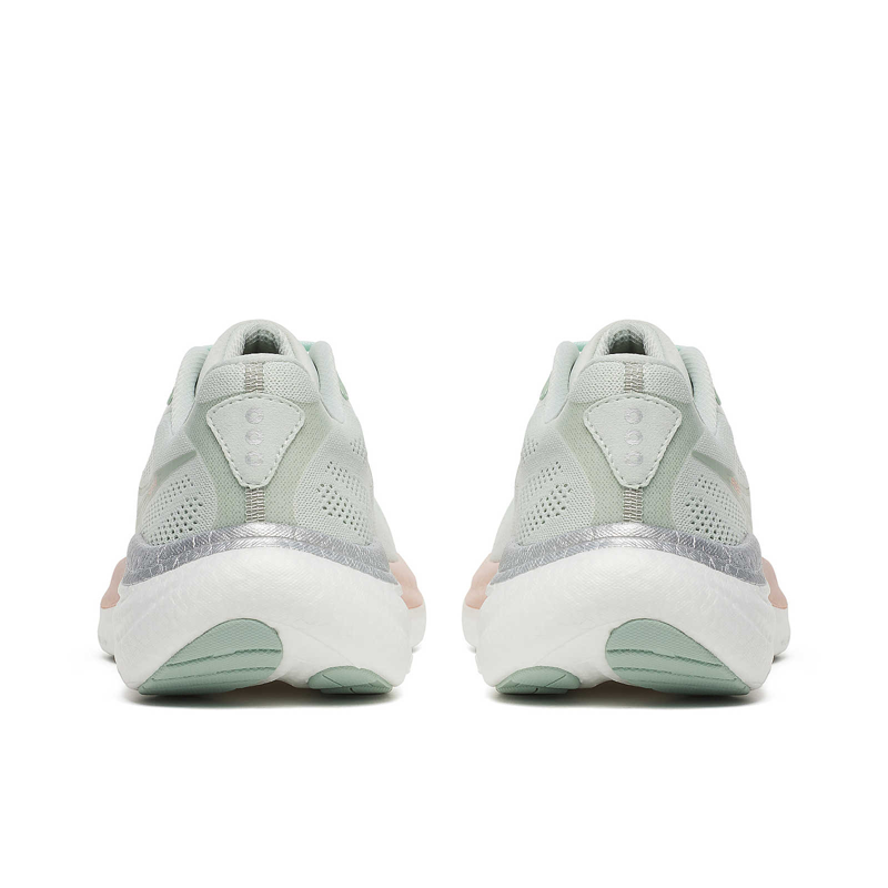 Saucony Ride 19 Women's Road Running Shoe in Mist/Cameo-4