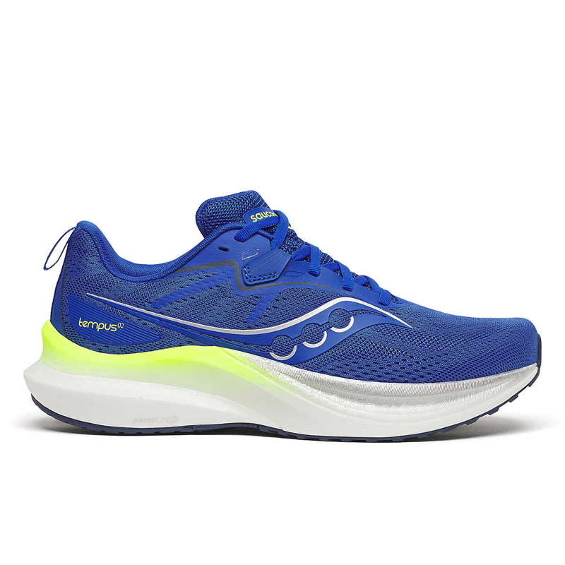 Saucony Tempus 2 Men's Road Running Shoe in Lapis/White